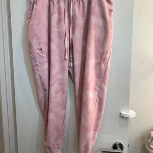 Figs Pink Tie-Dye Jogger Pants RARE LIMITED EDITION